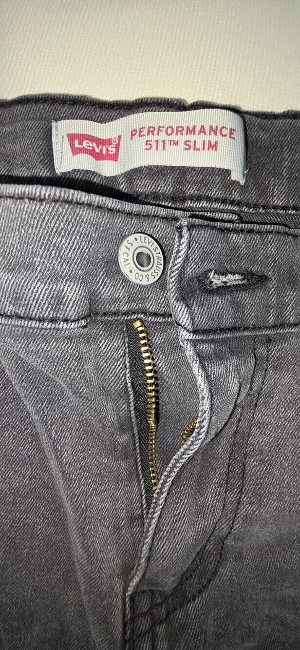 Levi's 511 Slim Fit Performance Jeans Boys, Gray, Size 18R 29x31 Sku 172 - Picture 3 of 7